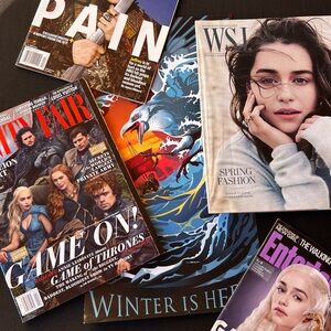 Lot Of 4 Vanity Fair 2014 Entertainment  Weekly WSJ Game of Thrones free Poster